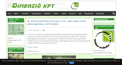 Desktop Screenshot of dimenzio-kft.hu
