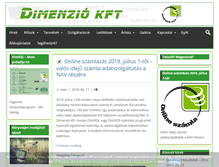 Tablet Screenshot of dimenzio-kft.hu